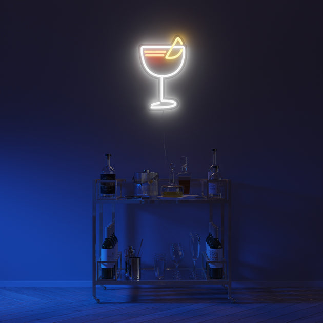 Aperol Spritz in a Glass RGB neon sign