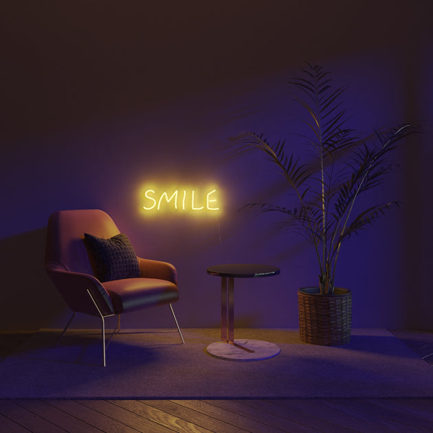 Smile LED neon sign