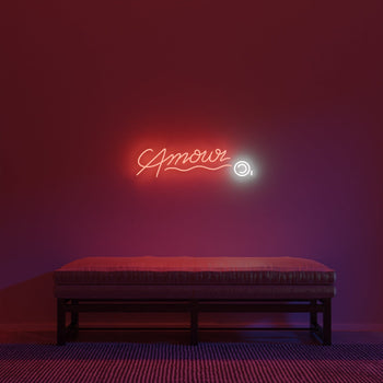 Amour  - LED neon sign by André Saraiva