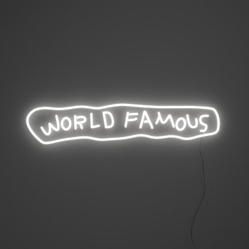 World Famous Yellowpop x Jean Michel Basquiat, Led Neon Sign