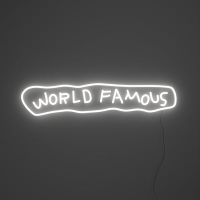 World Famous Yellowpop x Jean Michel Basquiat Led Neon Sign