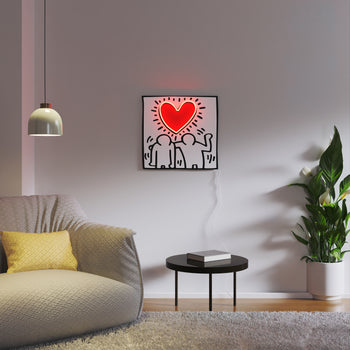 Love People Yellowpop x Keith Haring, led neon sign