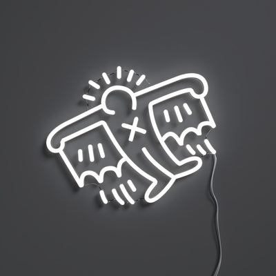 Flying Man Yellowpop x Keith Haring Led Neon Sign