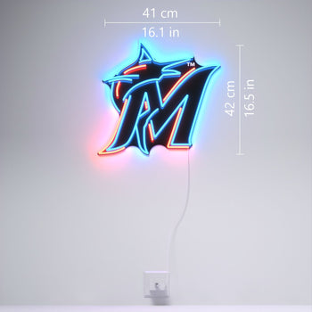 Miami Marlins Logo, LED neon sign