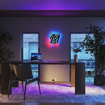 Miami Marlins Logo, LED neon sign