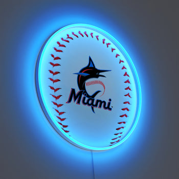 Miami Marlins Baseball, LED neon sign