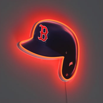 Boston Red Sox Helmet, LED neon sign