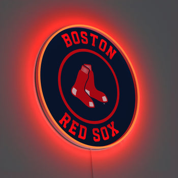 Boston Red Sox Rounded Logo, LED neon sign