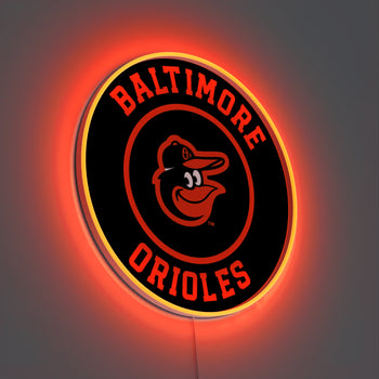 Baltimore Orioles Rounded Logo, LED neon sign