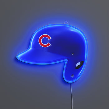 Chicago Cubs Helmet, LED neon sign