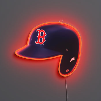 Boston Red Sox Helmet, LED neon sign