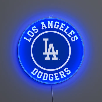 Los Angeles Dodgers Rounded Logo, LED neon sign