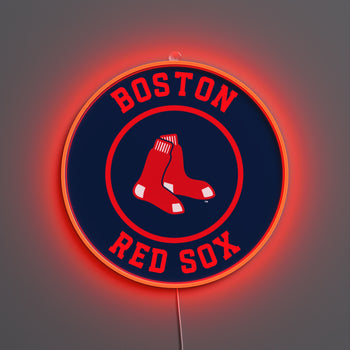 Boston Red Sox Rounded Logo, LED neon sign