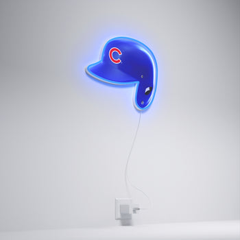 Chicago Cubs Helmet, LED neon sign