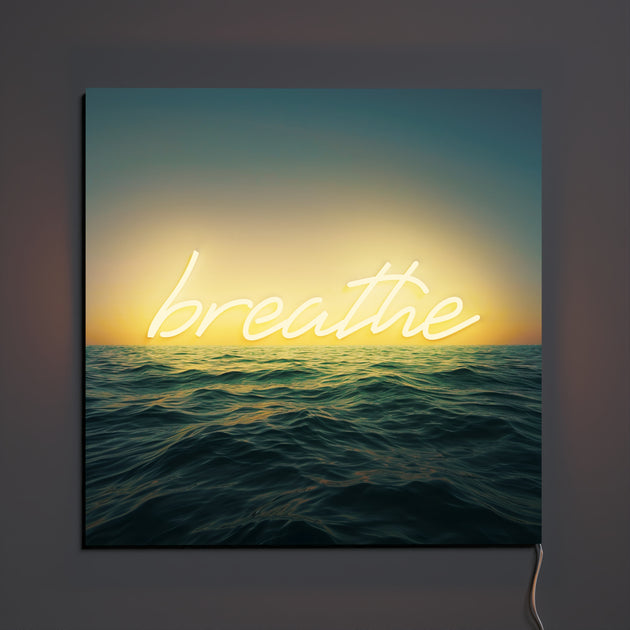 Breathe by Yellowpop Wonderland, led neon sign