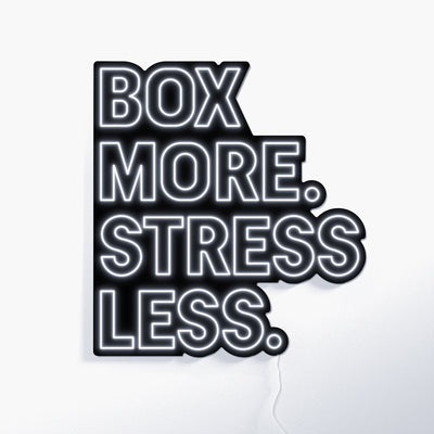 BOX MORE STRESS LESS White