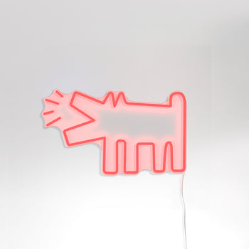 Barking Dog, YP x Keith Haring, LED neon sign