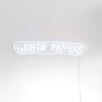 World Famous Yellowpop x Jean Michel Basquiat, Led Neon Sign