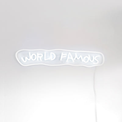 World Famous Yellowpop x Jean Michel Basquiat Led Neon Sign