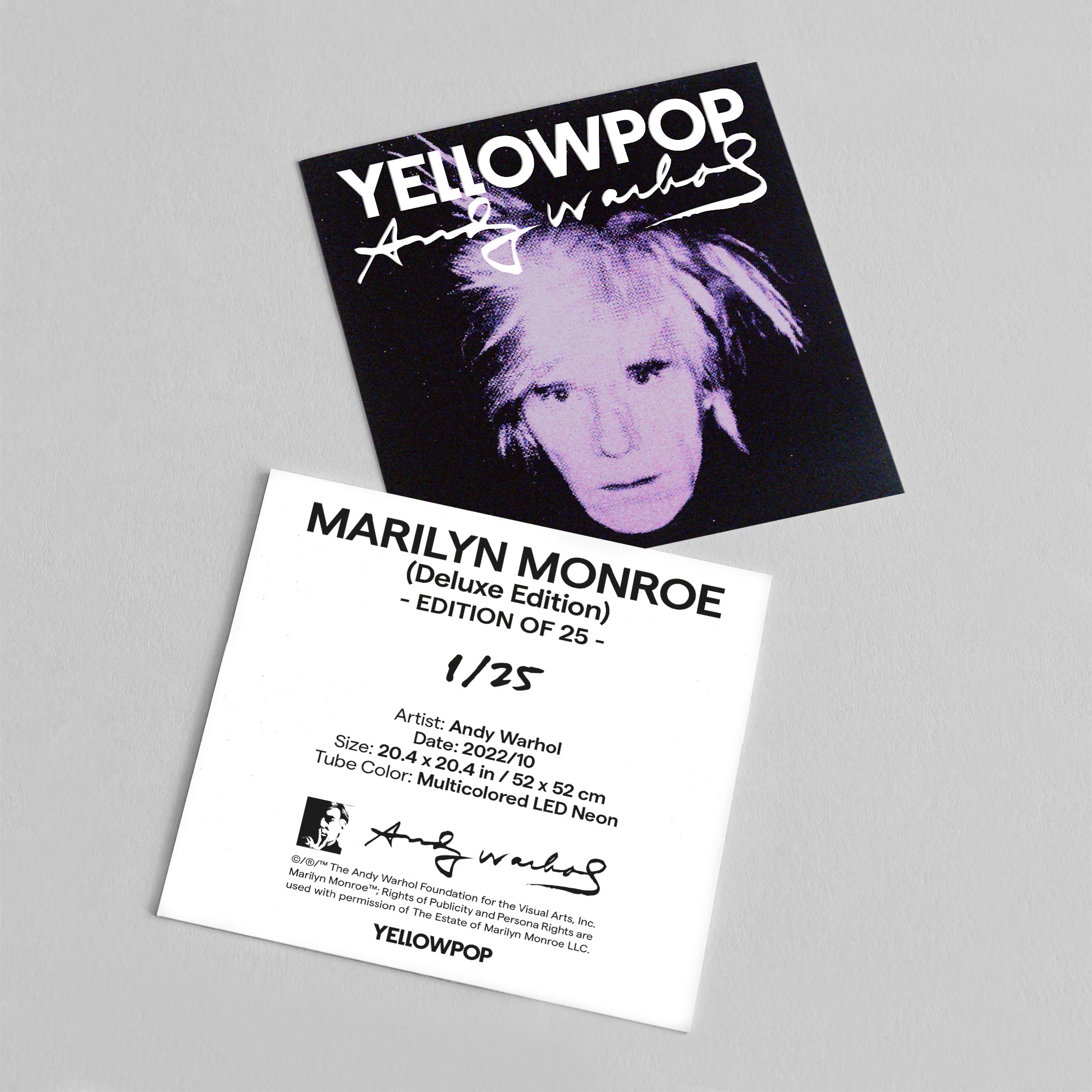 Marilyn Deluxe by Andy Warhol - LED neon sign – YELLOWPOP