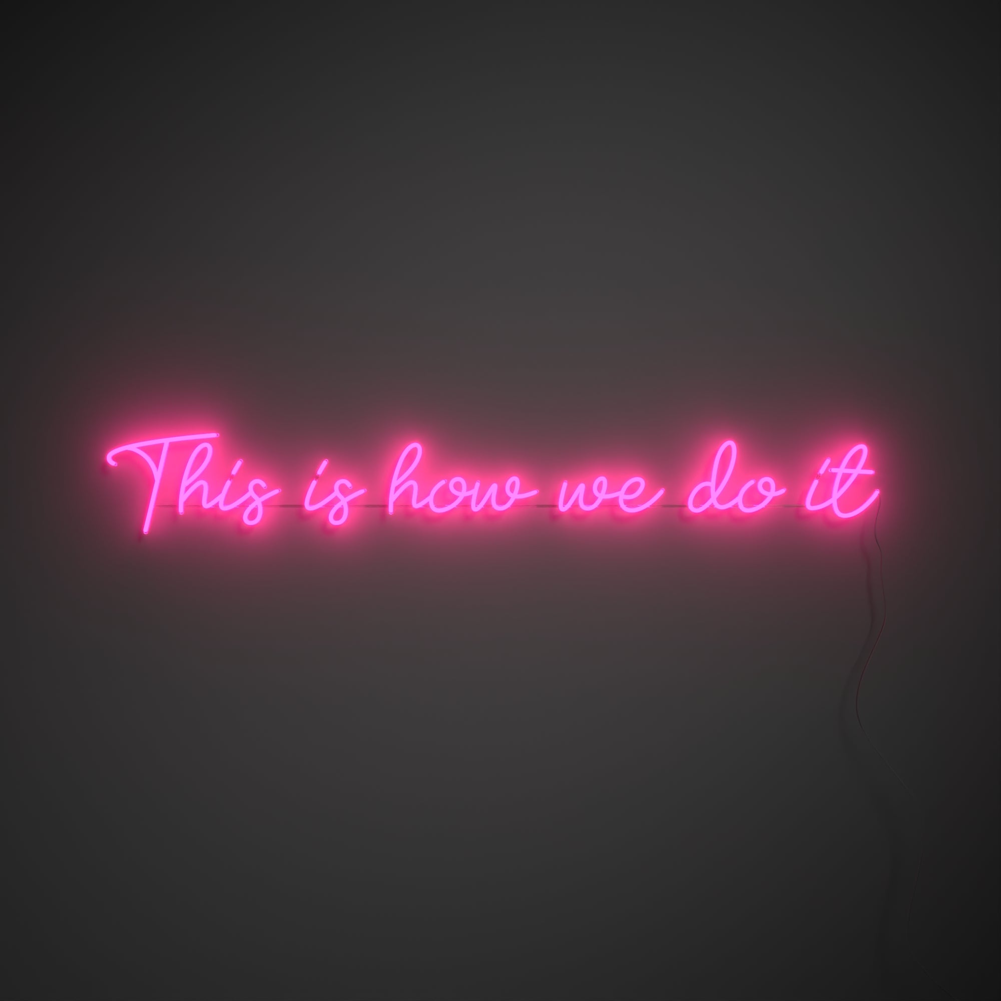 We made a custom neon sign from TikTok-famous brand Yellowpop