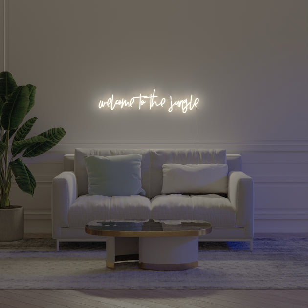 Welcome to the jungle - LED neon sign